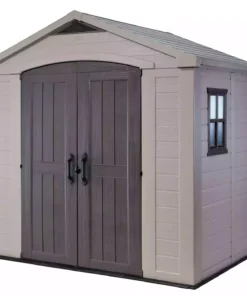 Keter 8’x6′ Factor Heavy Duty Plastic Garden Shed